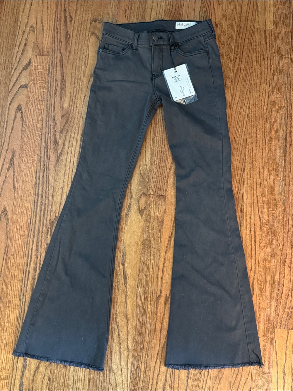 Pistola | NWT Women’s Stevie midrise flare jean black/gray-size 27